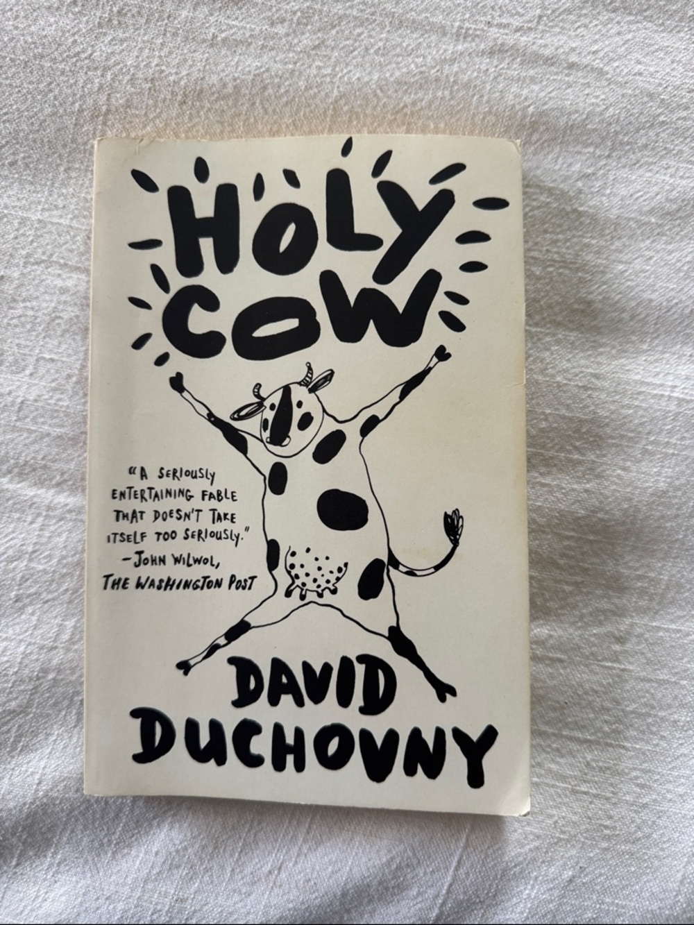 Holy Cow Paperback Book - White